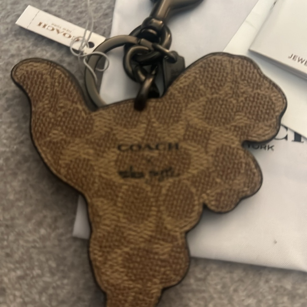 Coach Limited Edition RARE ZHU Jingyi  Rexy bag Charm Keychain Brand New 💜 - Picture 2 of 7